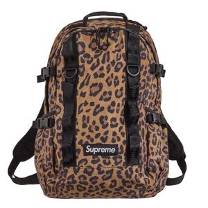 Supreme fw20 leopard backpack
